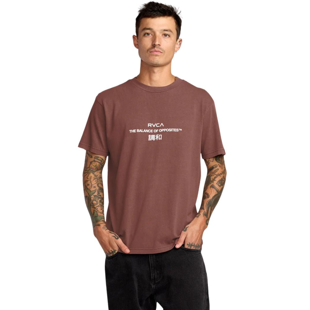 RVCA Signal Tee Red Earth