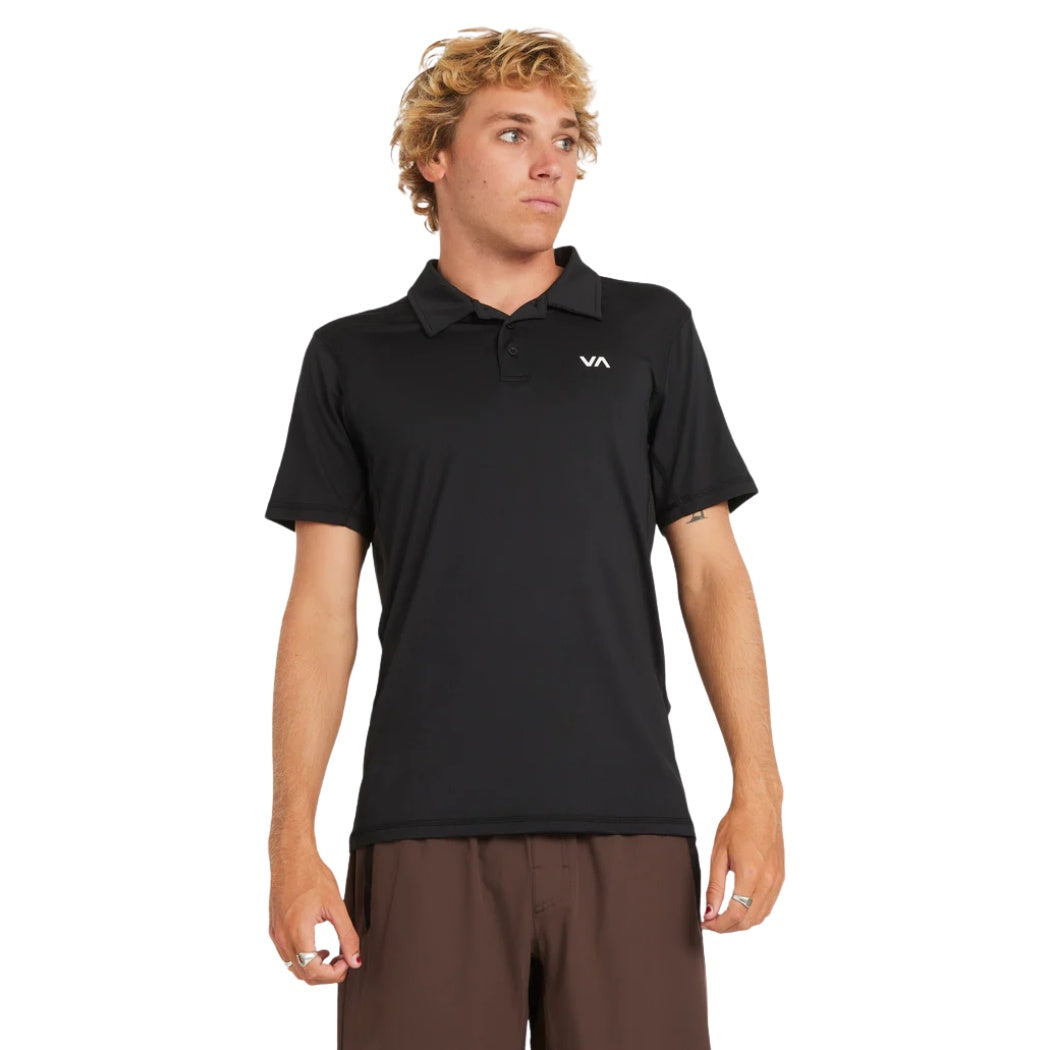 RVCA Sport Vent Polo Black