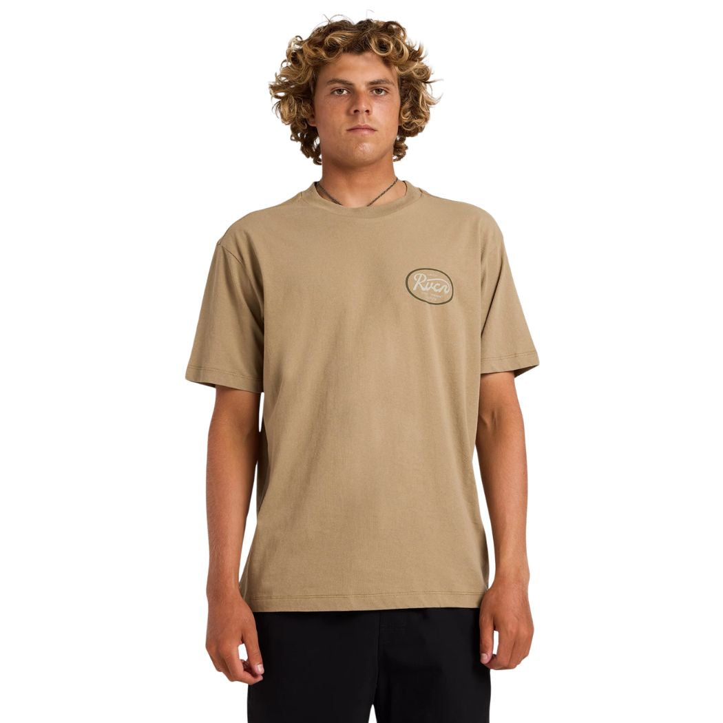 RVCA Standard Script Tee Coyote