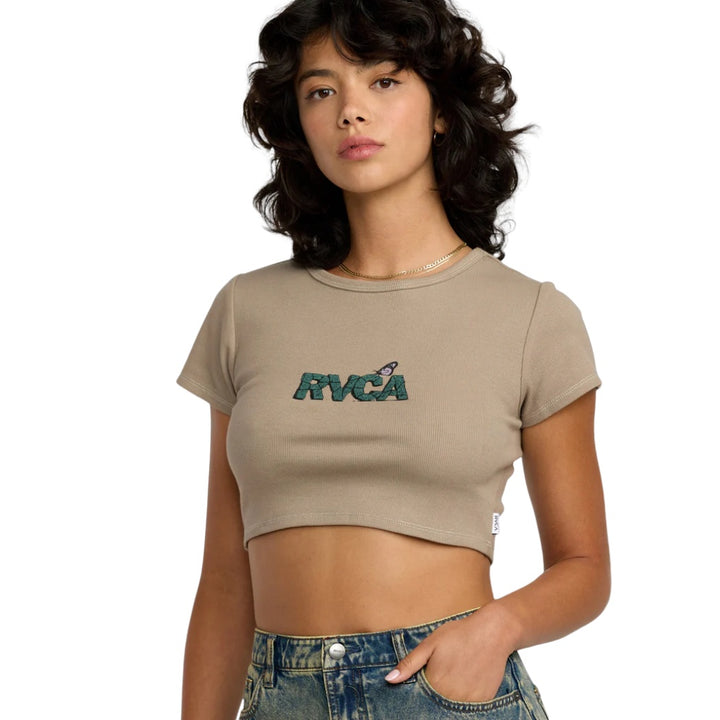 RVCA Stoned Baby Tee Desert Taupe