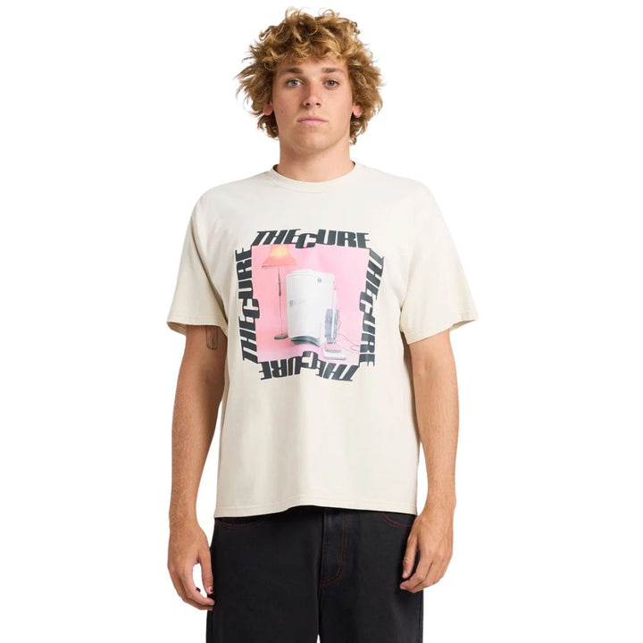 RVCA Three Imaginary Boys Tee Silver Bleach