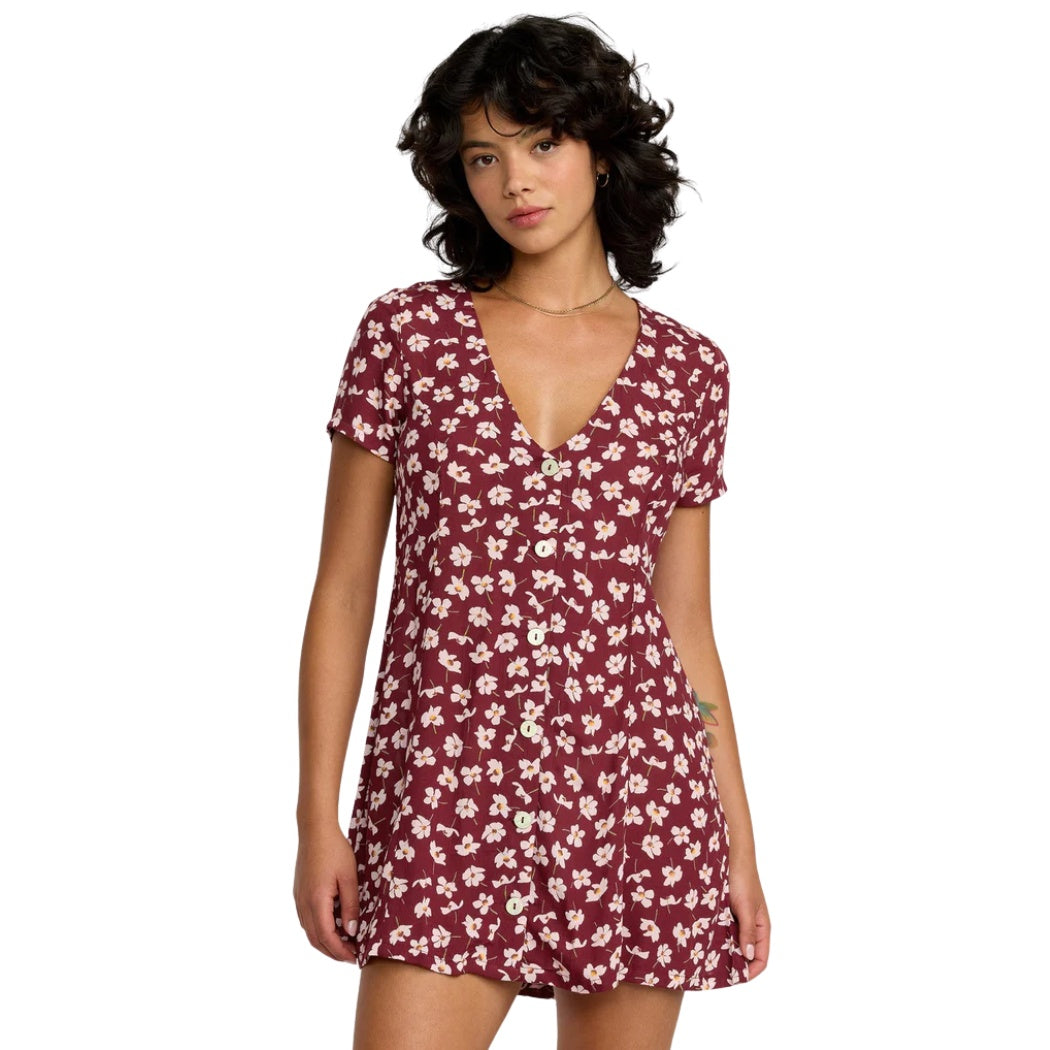 RVCA Understated Dress Cranberry