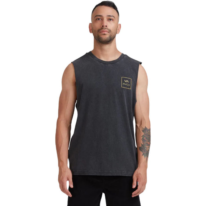 RVCA VA All The Ways Muscle Black Acid
