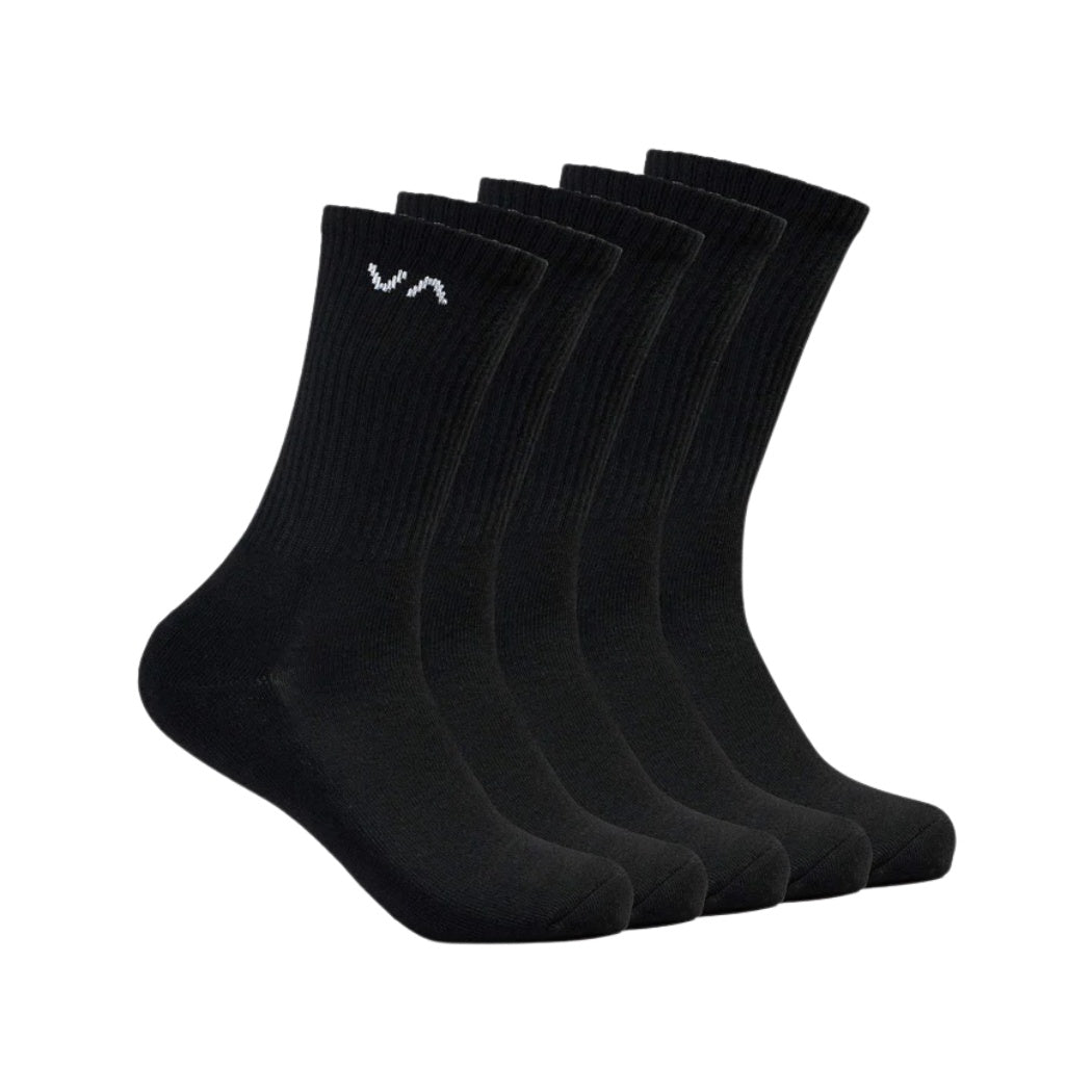 RVCA VA Sport Sock 5 Pack Black