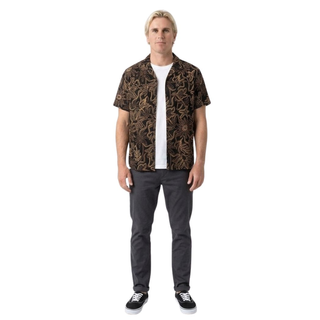 RVCA After Hours Short Sleeve Shirt Black 