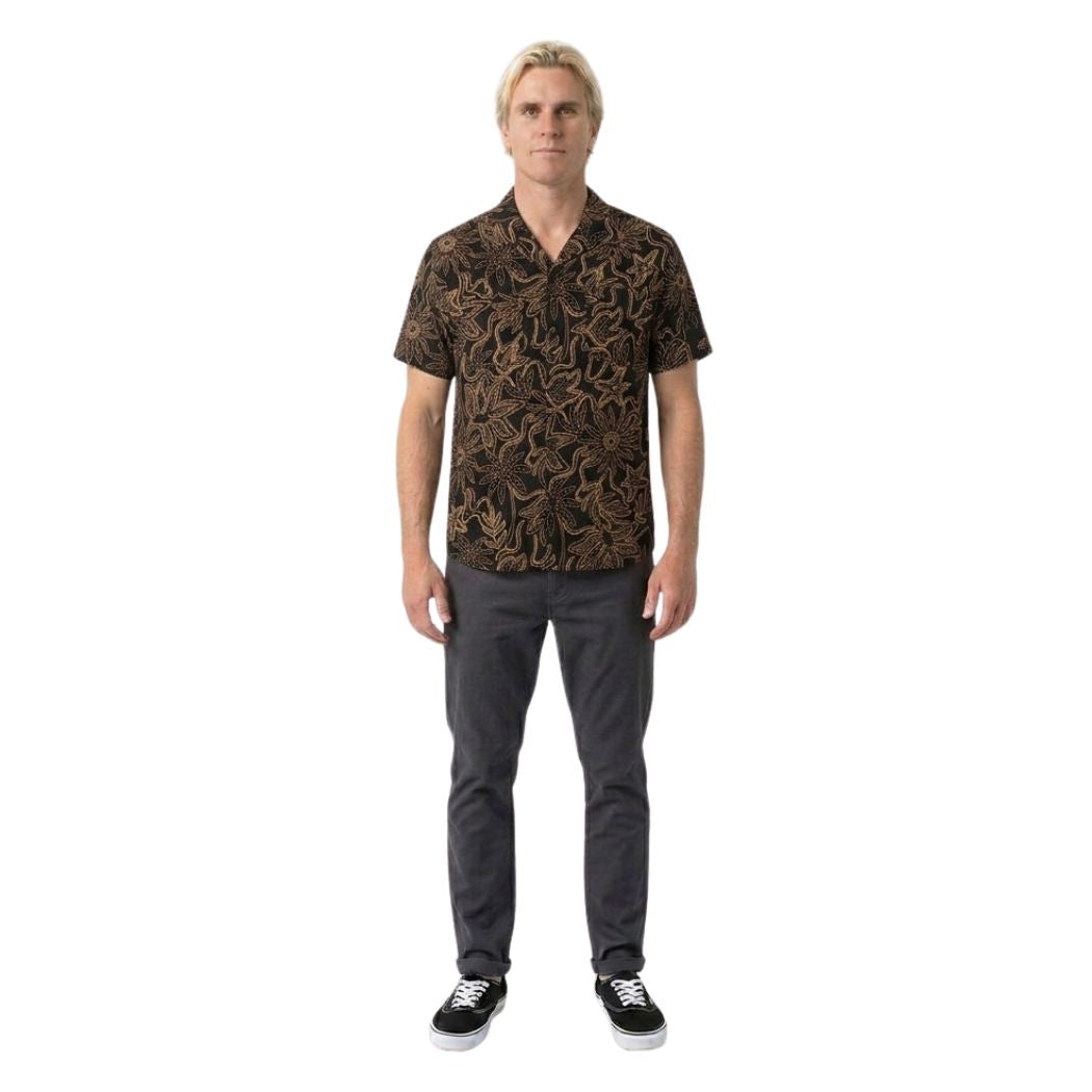 RVCA After Hours Short Sleeve Shirt Black 