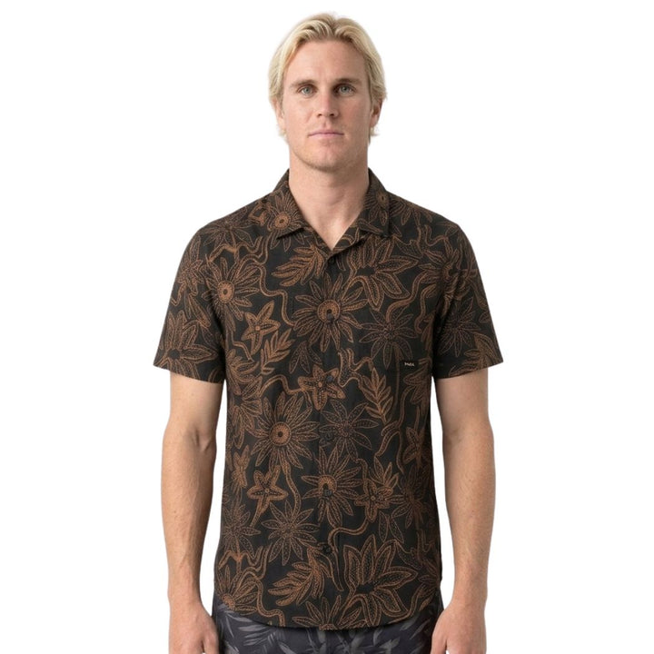 RVCA After Hours Short Sleeve Shirt Black 