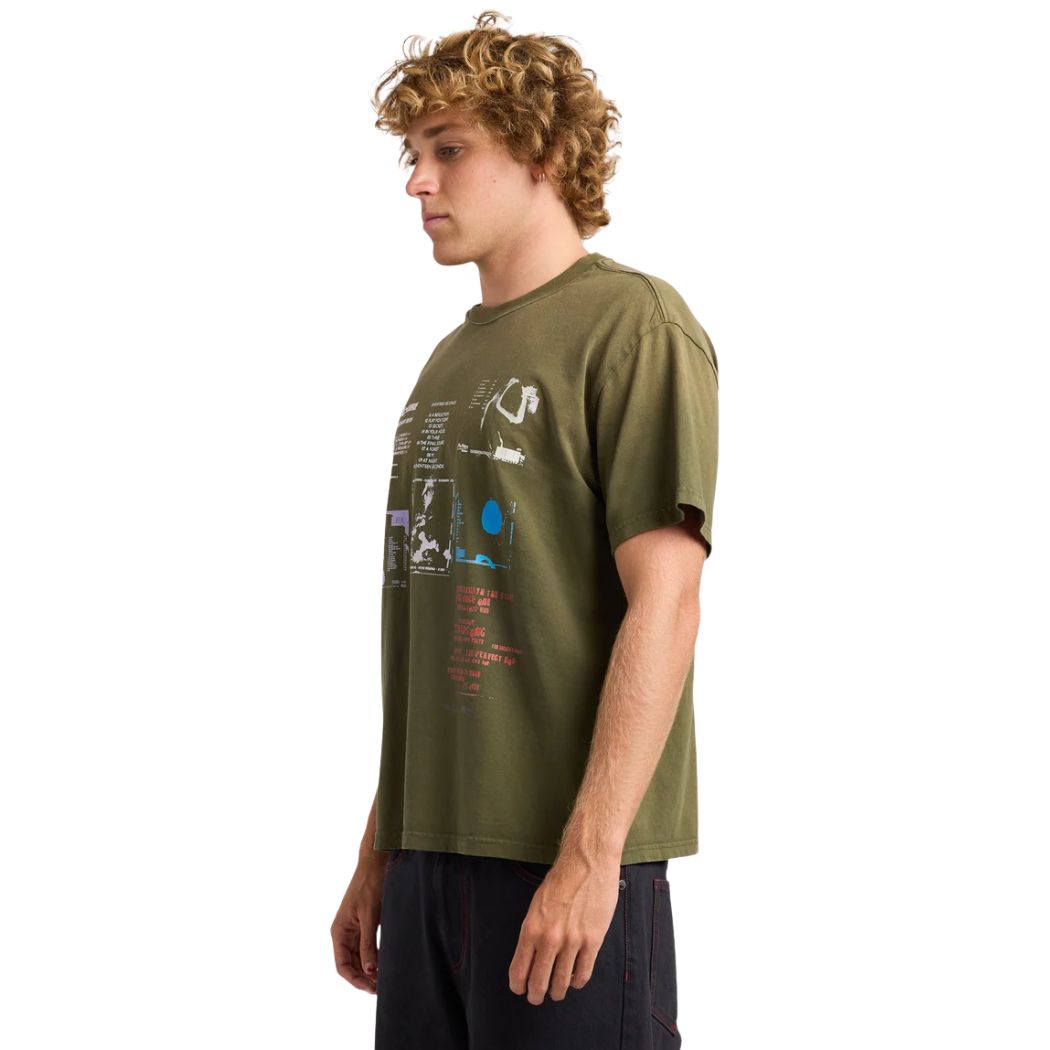 RVCA Back Cover 50 Year Tee Fatigue