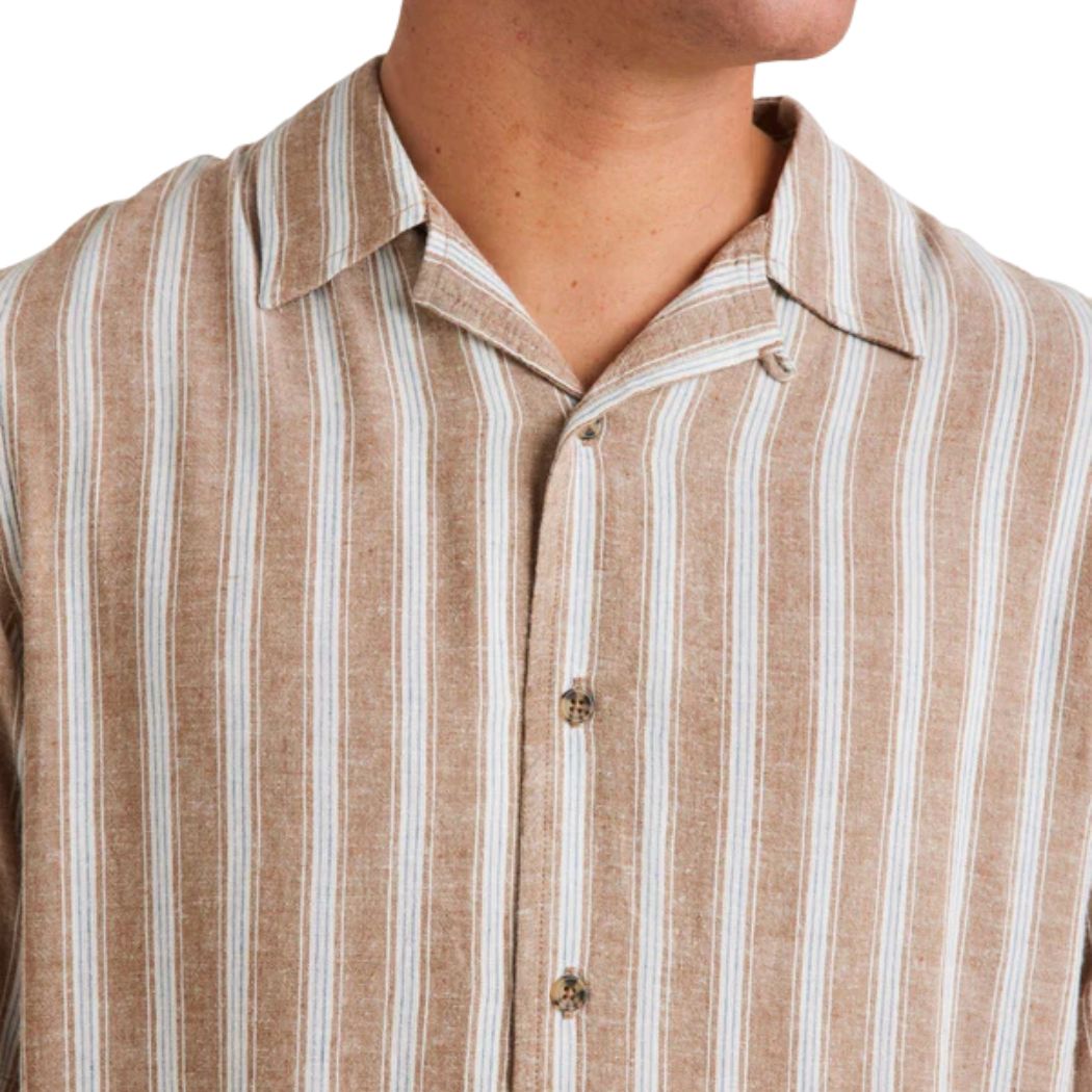 RVCA Beat Stripe Vintage Shirt Ermine