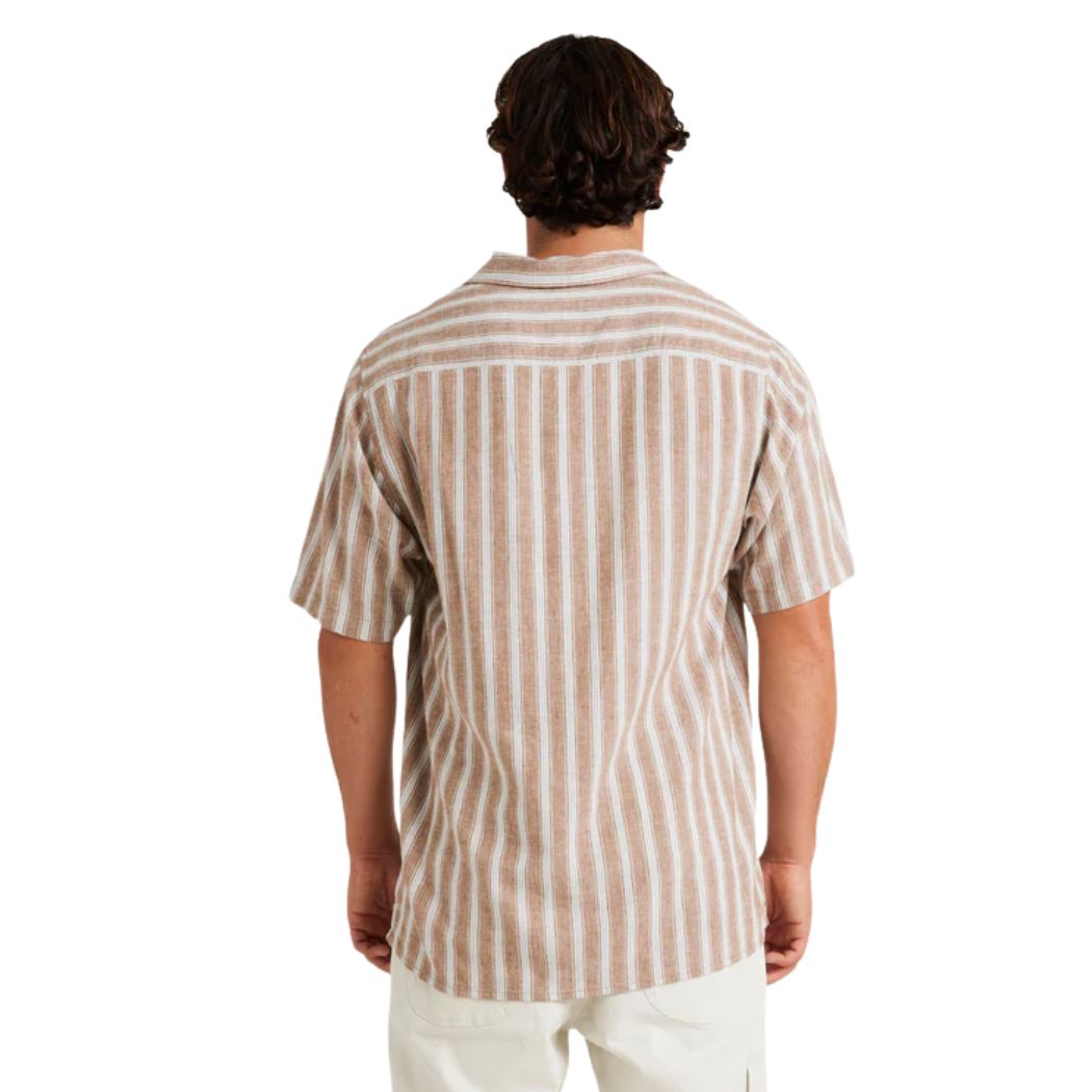 RVCA Beat Stripe Vintage Shirt Ermine