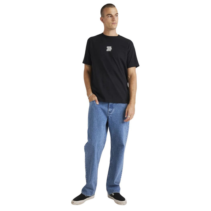 RVCA Blocked Short Sleeve Tee Black