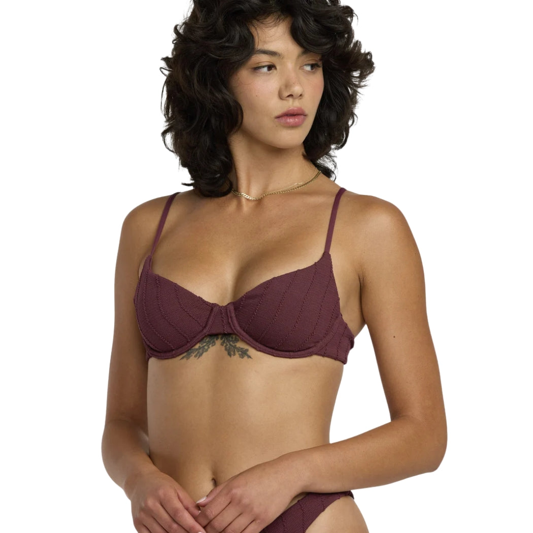 RVCA Chevy Grooves 90s Underwire Redwood