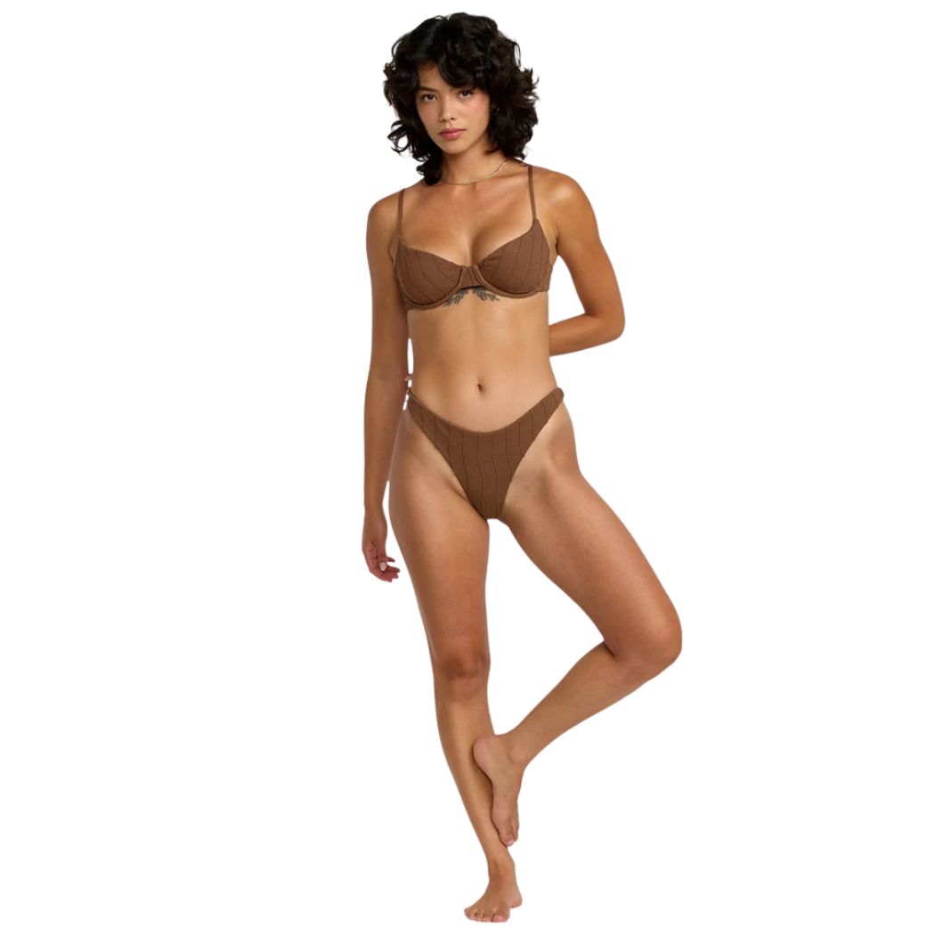 RVCA Chevy Grooves 90s Underwire Top Chocolate