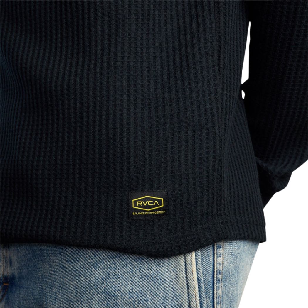 RVCA Dayshift Thermal Long Sleeve Tee Black
