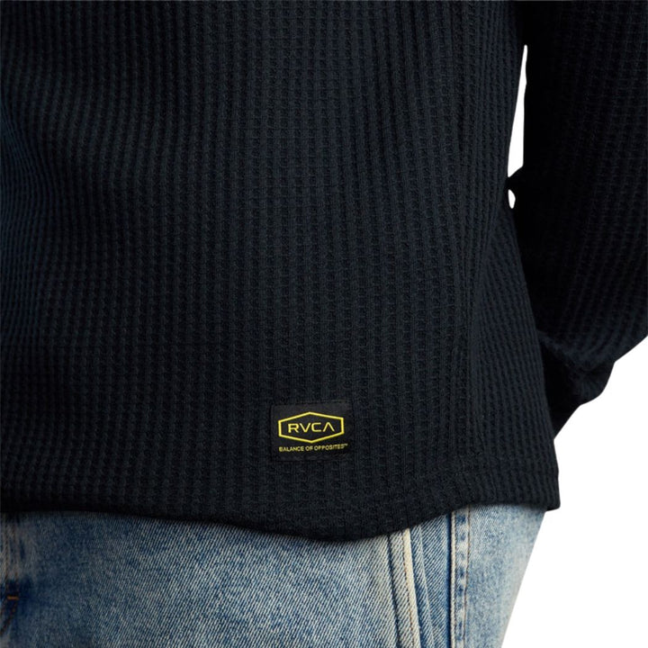 RVCA Dayshift Thermal Long Sleeve Tee Black