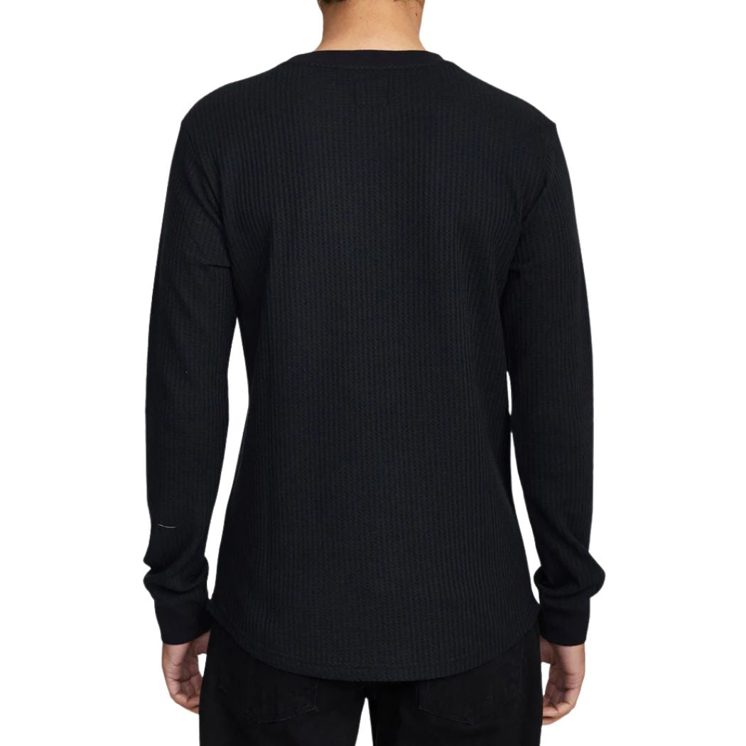 RVCA Dayshift Thermal Long Sleeve Tee Black