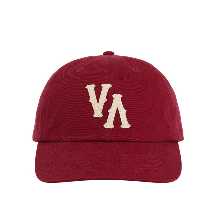 RVCA Dugout Dad Hat Ruby Red