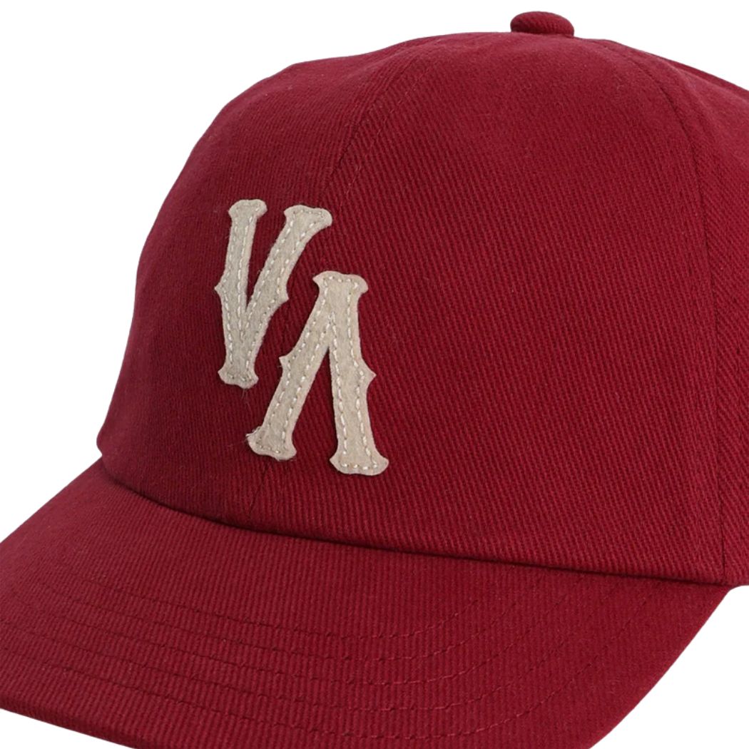 RVCA Dugout Dad Hat Ruby Red