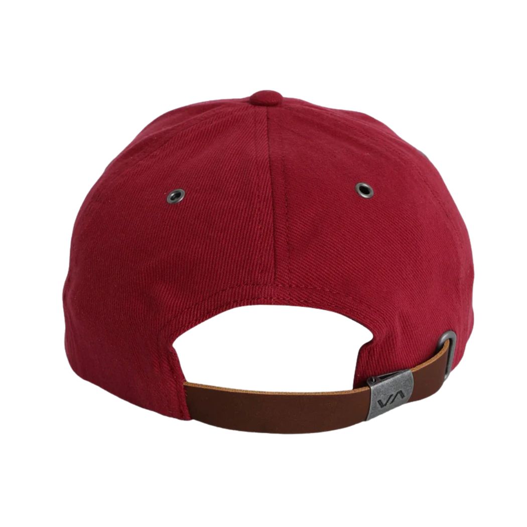 RVCA Dugout Dad Hat Ruby Red