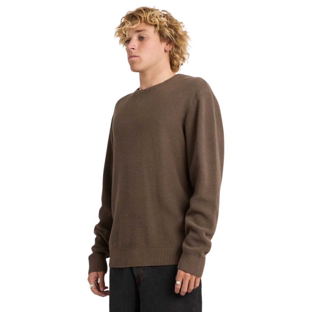 RVCA Duke Crew Knit Mocha