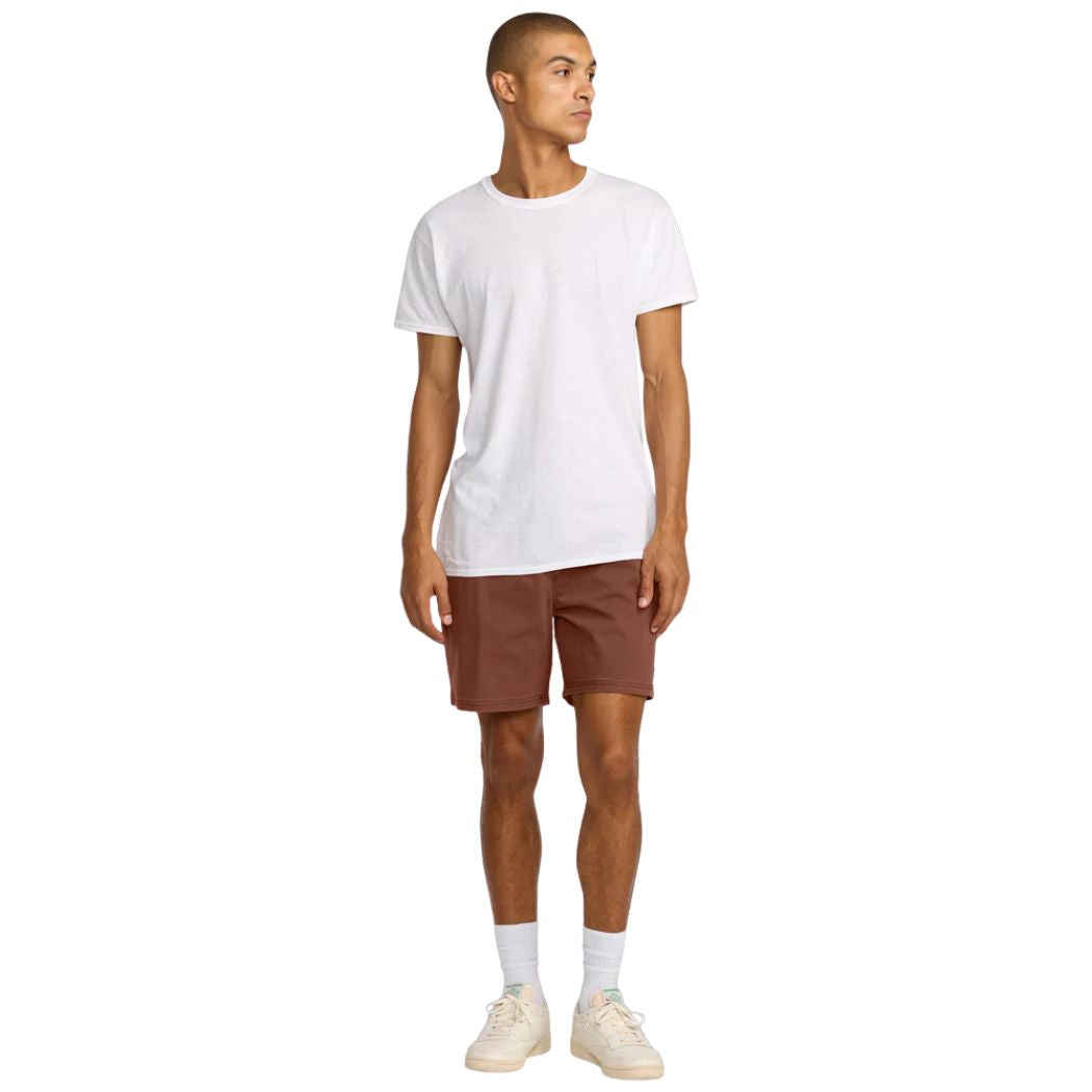 RVCA Escape Elastic Short Red Earth