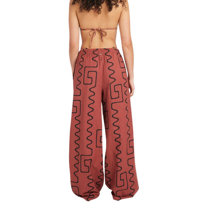 RVCA Farlow Elastic Linen Pants Mahogany