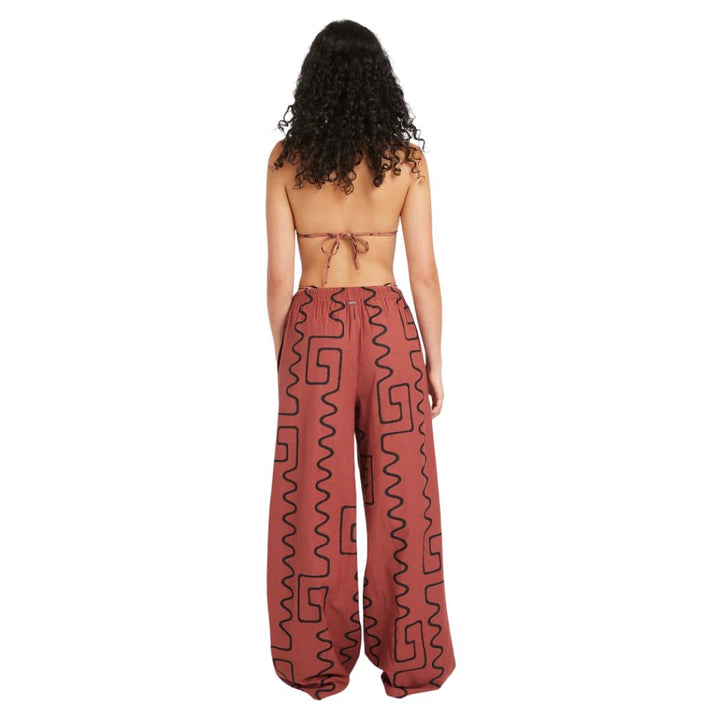 RVCA Farlow Elastic Linen Pants Mahogany
