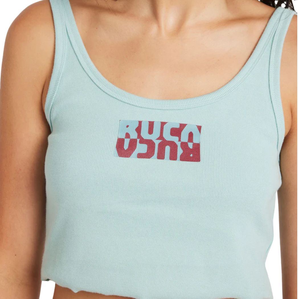 RVCA Flipped Scooped Tank Mist Blue