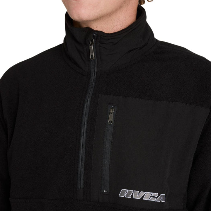 RVCA Go Mock Neck Fleece Jumper Rvca Black