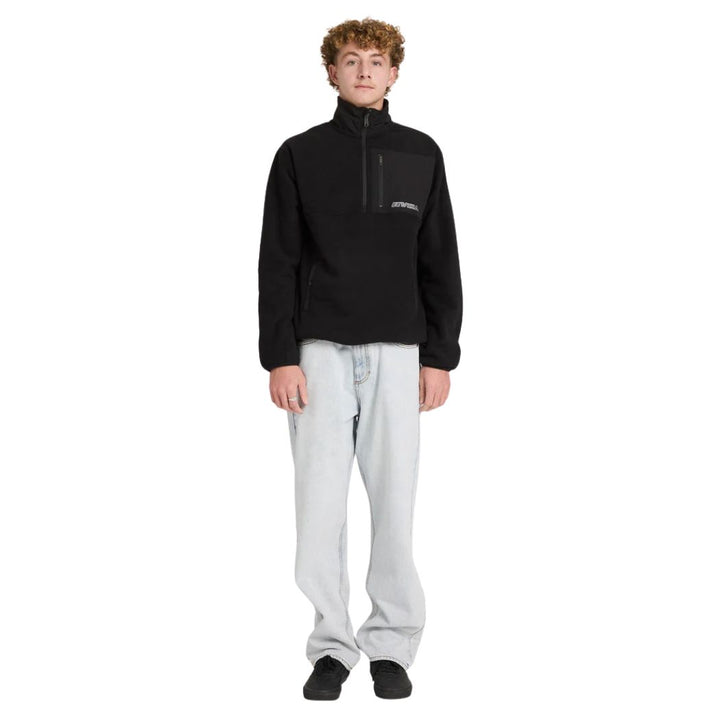 RVCA Go Mock Neck Fleece Jumper Rvca Black