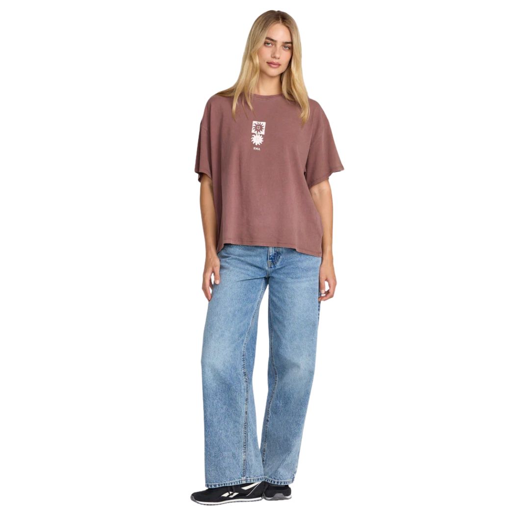 RVCA Move On BF Tee Terra Brown