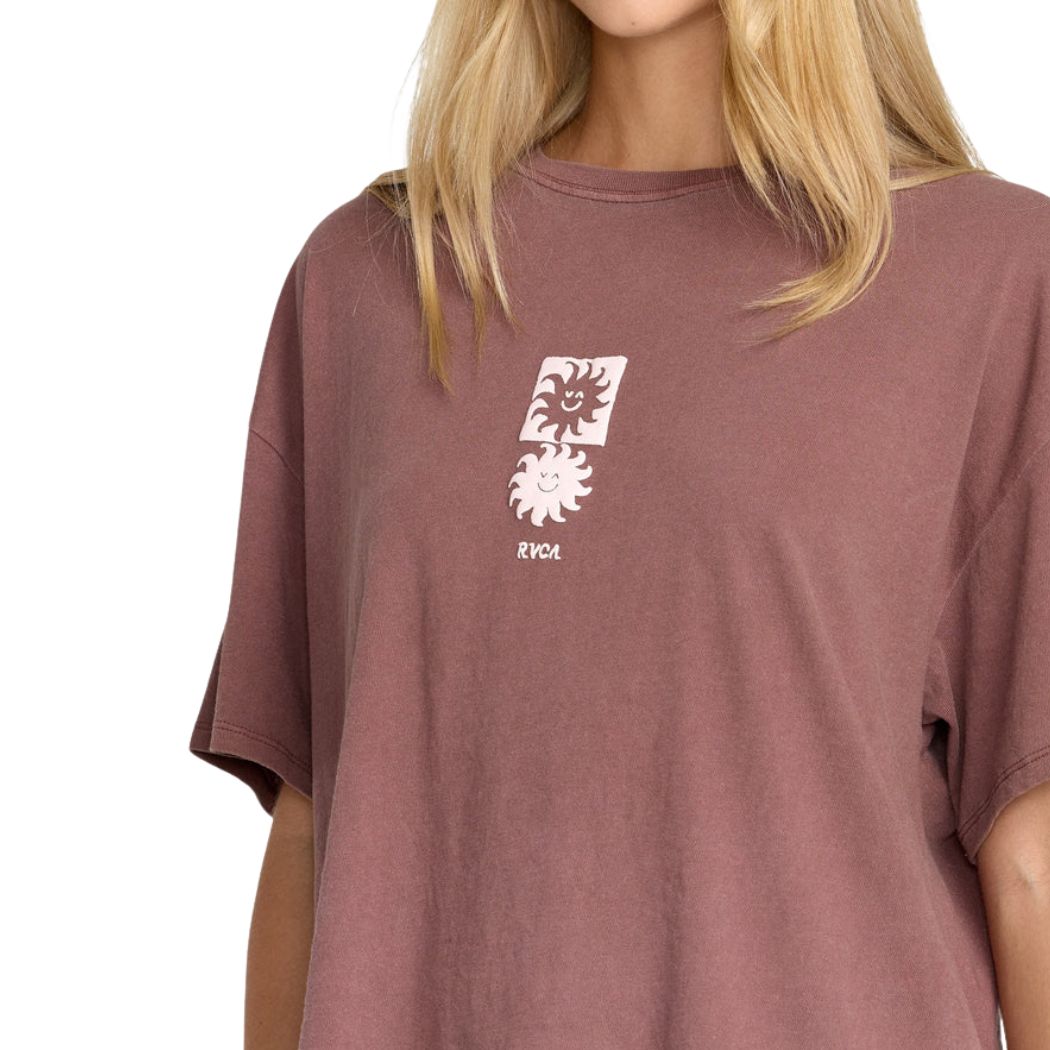 RVCA Move On BF Tee Terra Brown