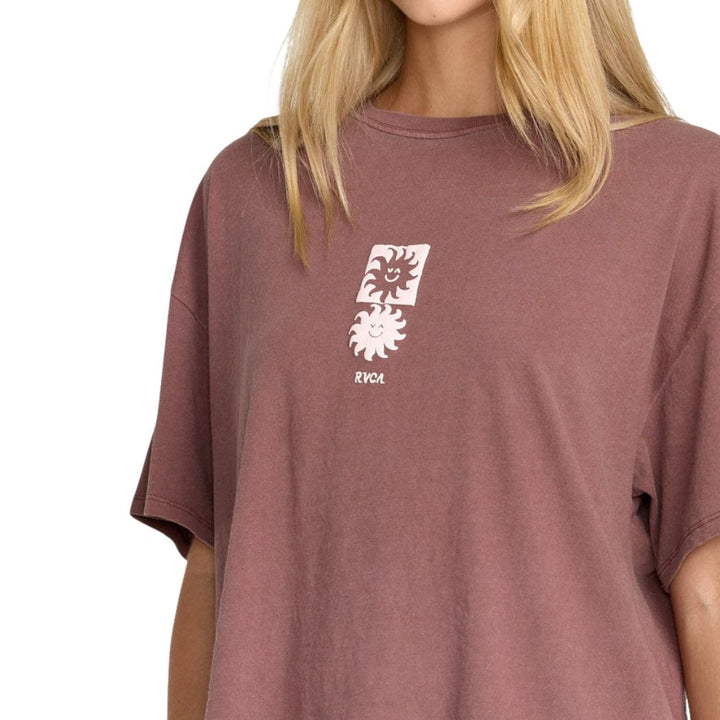 RVCA Move On BF Tee Terra Brown