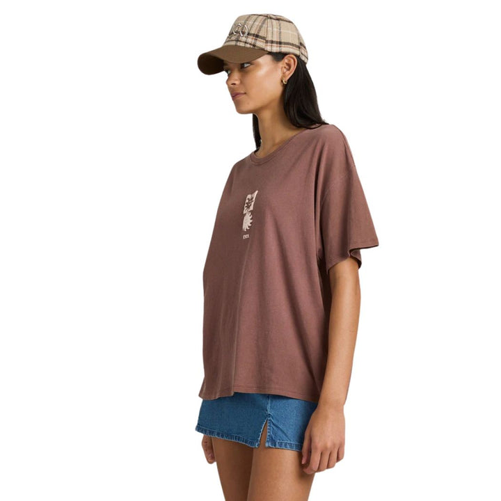 RVCA Move On BF Tee Terra Brown
