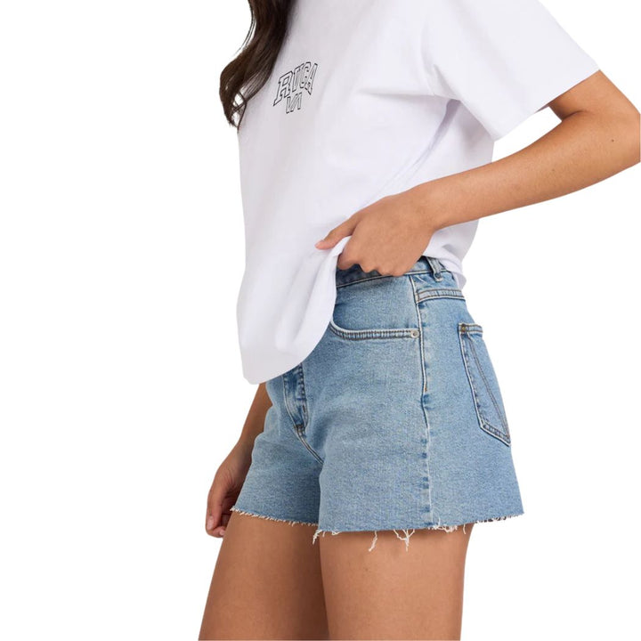 RVCA Pacific Denim Short Dusty Blue Wash