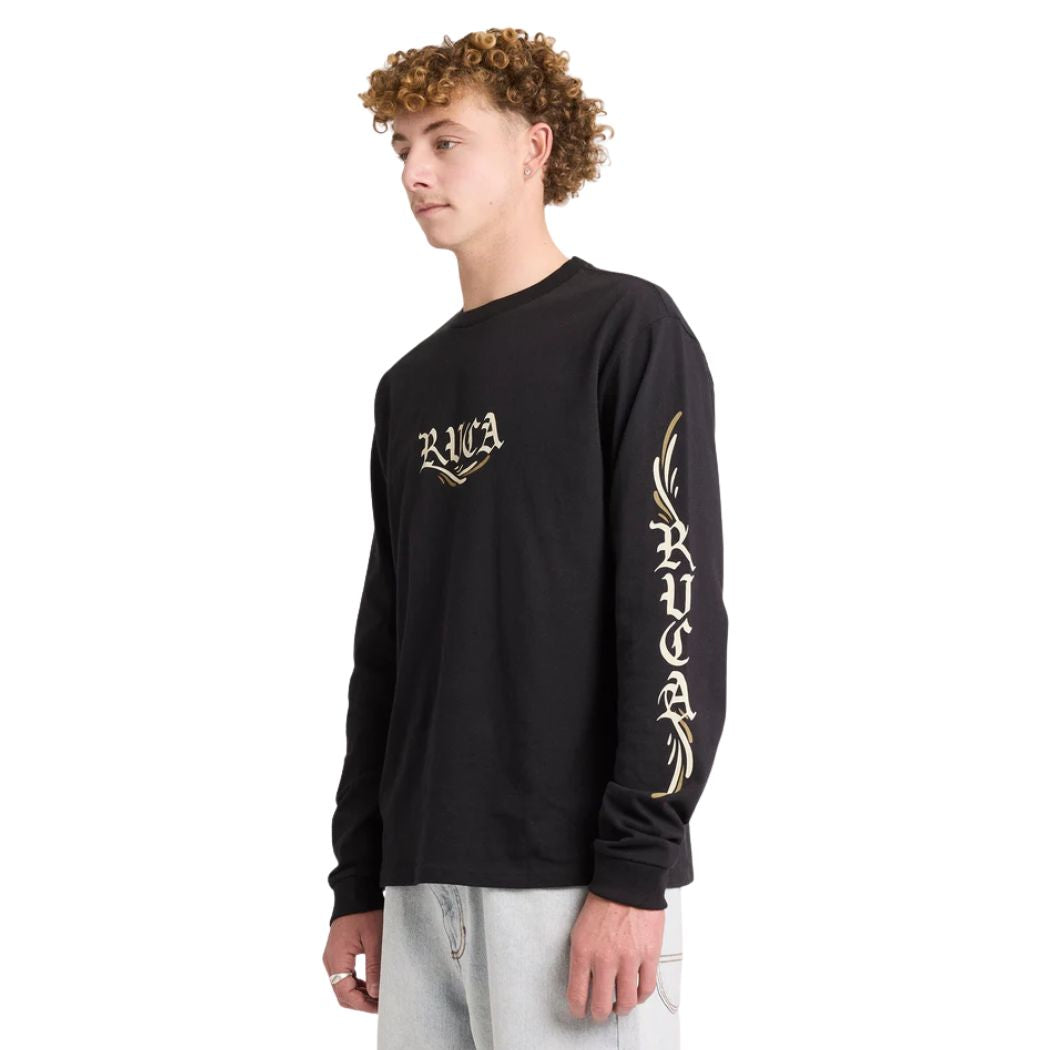 RVCA Retract Long Sleeve Tee Black