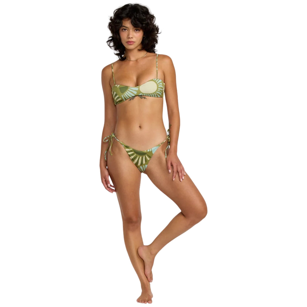 RVCA Rise And Set Bralette Moss Green