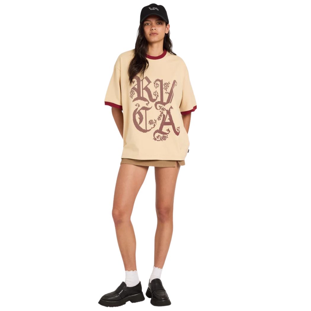 RVCA Round Up Toni Tee Light Tan