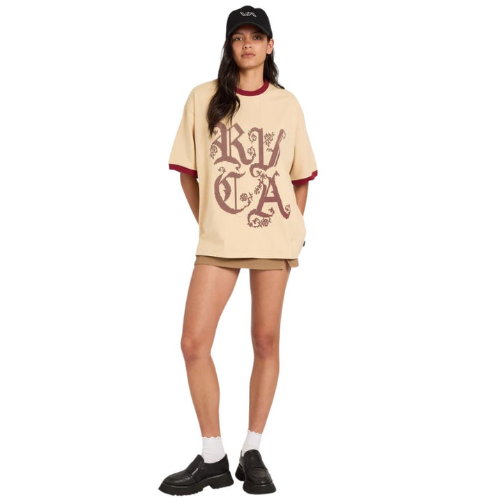 RVCA Round Up Toni Tee Light Tan