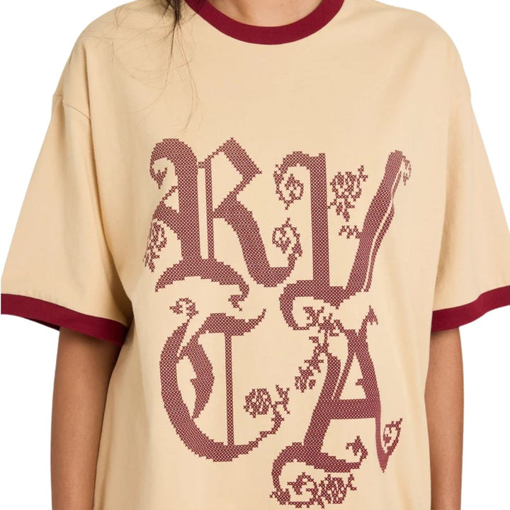 RVCA Round Up Toni Tee Light Tan