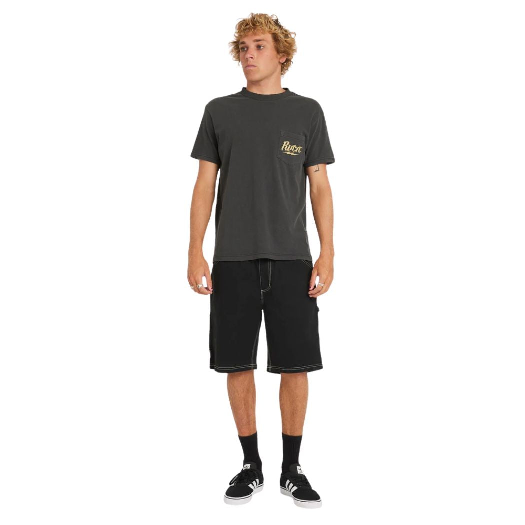 RVCA Shock Pocket Tee Black