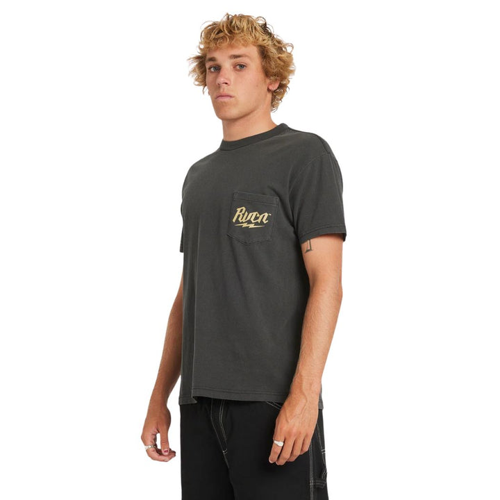 RVCA Shock Pocket Tee Black