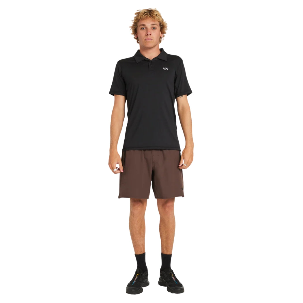 RVCA Sport Vent Polo Black
