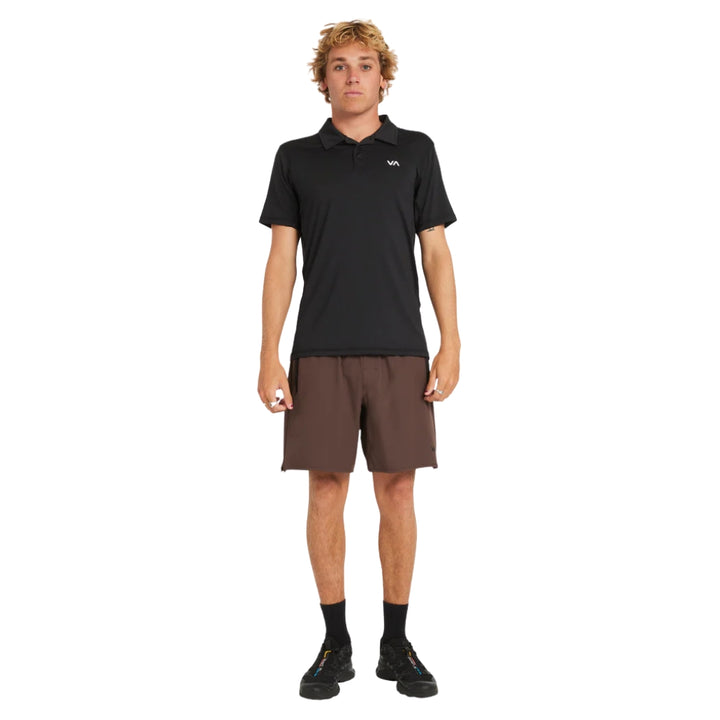 RVCA Sport Vent Polo Black