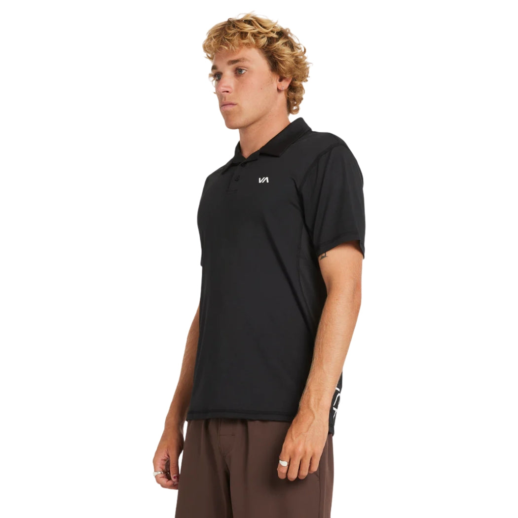 RVCA Sport Vent Polo Black