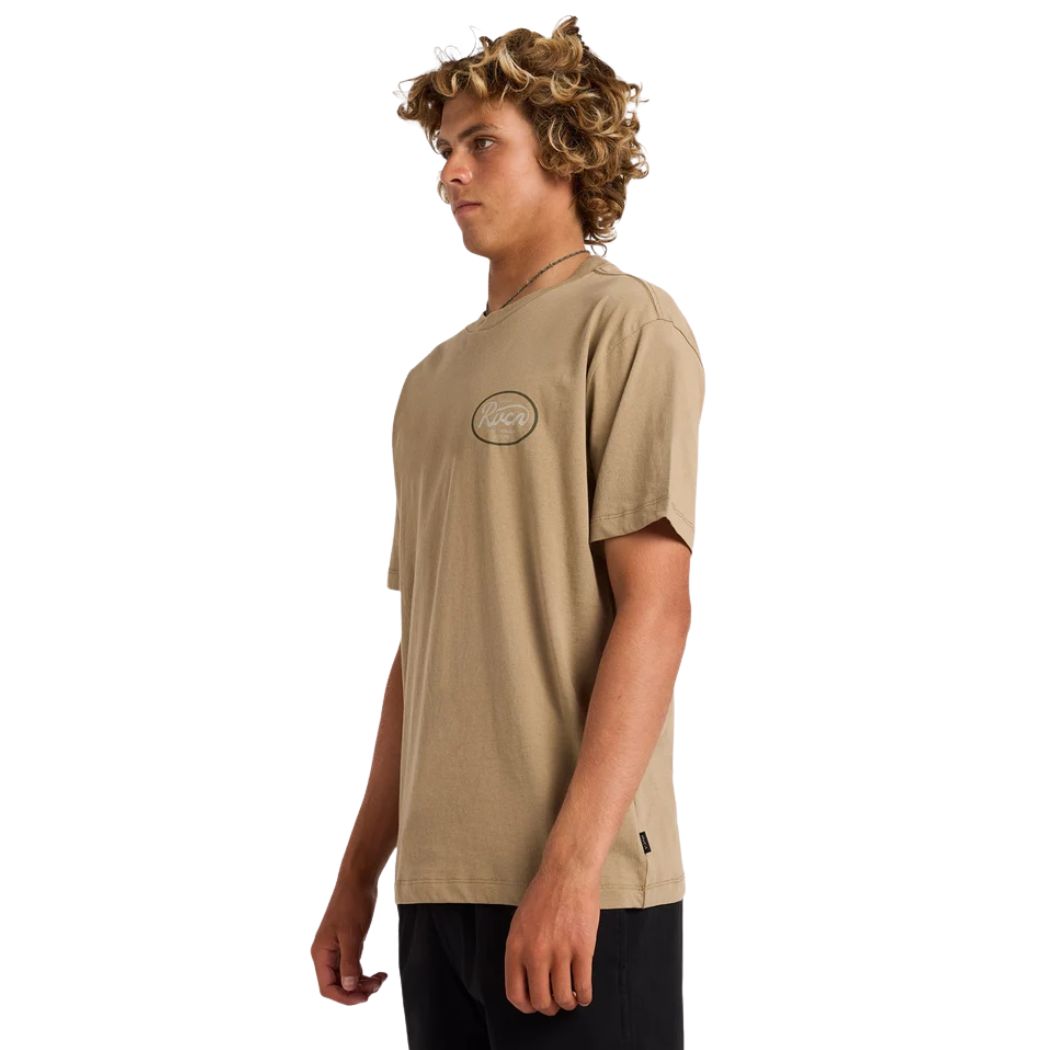 RVCA Standard Script Tee Coyote