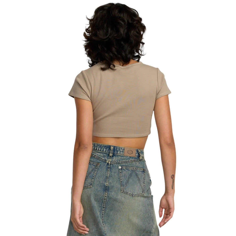 RVCA Stoned Baby Tee Desert Taupe