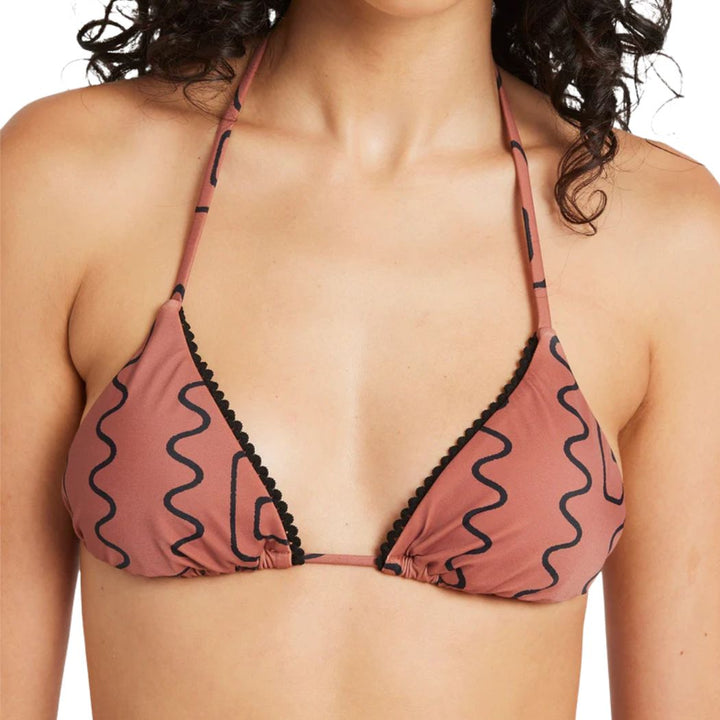 RVCA Thought Pattern Triangle Top Mahogany