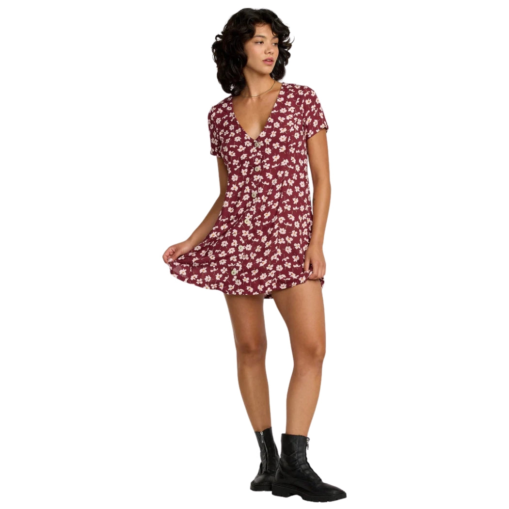 RVCA Understated Dress Cranberry