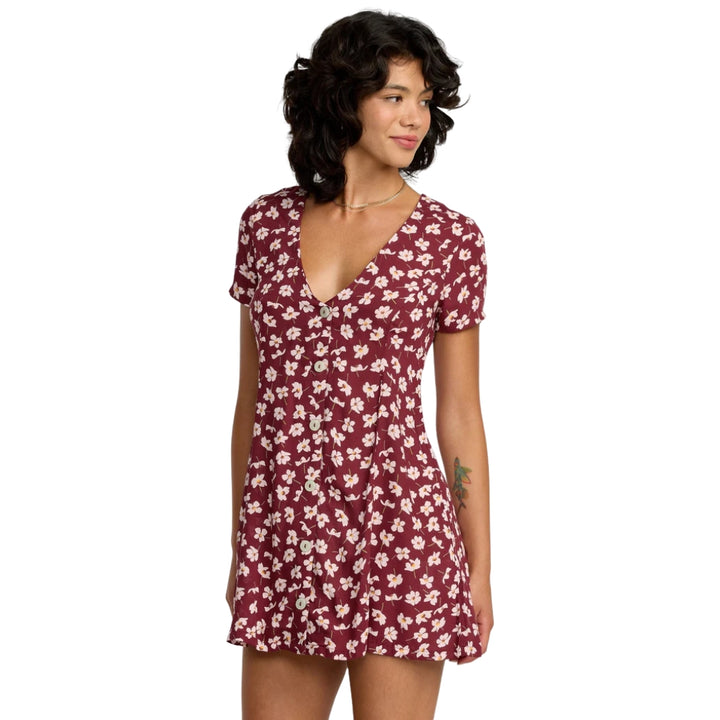 RVCA Understated Dress Cranberry